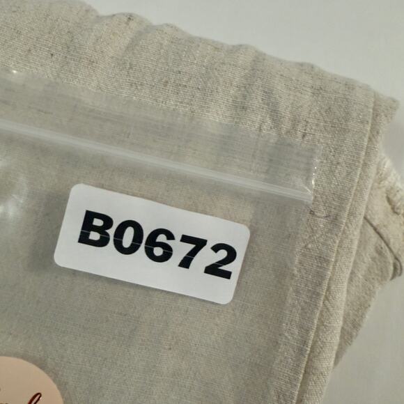 Umgee L Ruffle Hem Cropped Pants Linen Cotton Blend Pull On Wide Leg - Picture 10 of 10